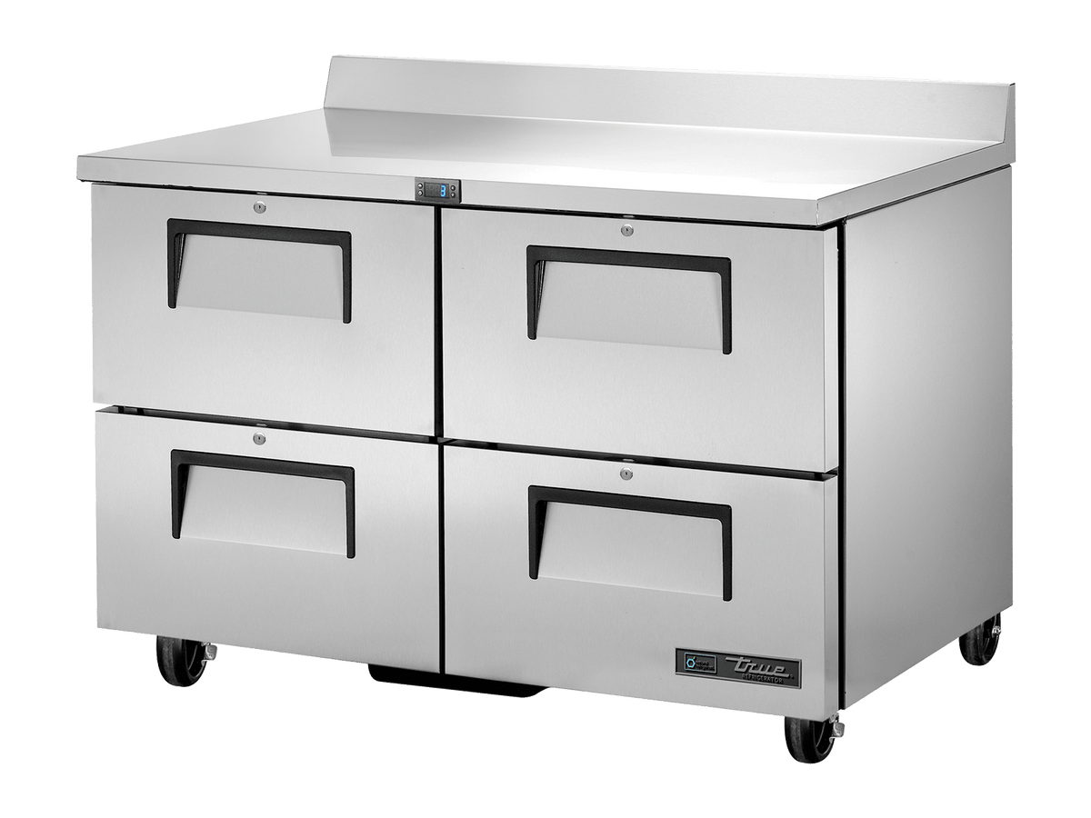 True Refrigeration Four Drawer Refrigerator with Splashback - TWT - 48D - 4 - HC - Whisk Hospitality - TWT-48D-4-HC