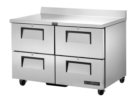 True Refrigeration Four Drawer Refrigerator with Splashback - TWT - 48D - 4 - HC - Whisk Hospitality - TWT-48D-4-HC