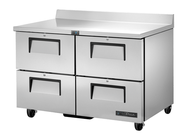 True Refrigeration Four Drawer Refrigerator with Splashback - TWT - 48D - 4 - HC - Whisk Hospitality - TWT-48D-4-HC
