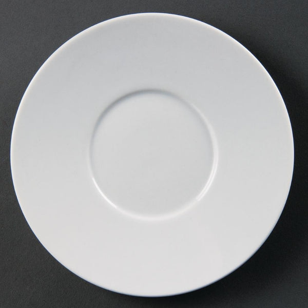 Olympia Whiteware Saucer for CD735 8oz Fine Cup (Box 12) CD737 - Whisk Hospitality - CD737