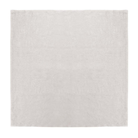 Olympia Linen Table Napkin 400x400mm Natural (Pack 12) FW699 - Whisk Hospitality - FW699