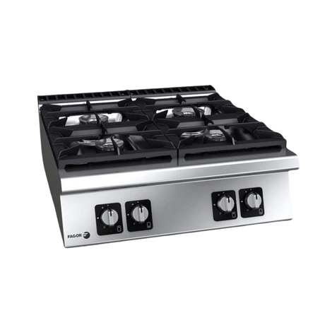 Fagor Kore 900 Series Gas 4 Burner - C - G940H - Whisk Hospitality - C-G940H