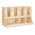 Olympia Cup and Condiment Station Hevea Wood - 450x120x240mm HX395 - Whisk Hospitality - HX395