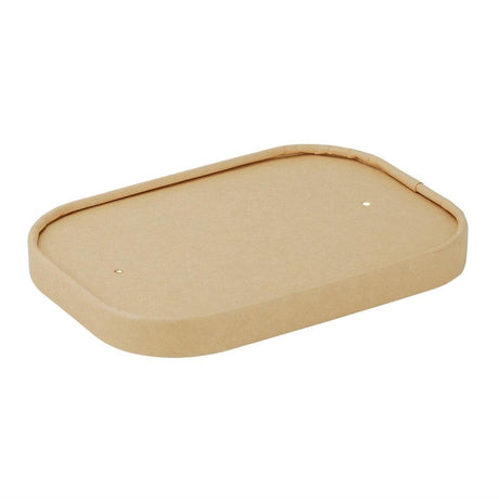 Fiesta Recyclable Paper Lid for Rectangular Container (Pack 300) HW624 - Whisk Hospitality - HW624