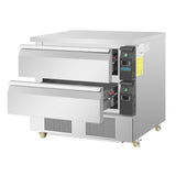 Polar U - Series Double Drawer Counter Fridge Freezer 4xGN DA996 - A - Whisk Hospitality - DA996-A