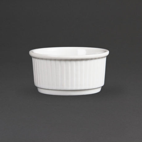 Olympia Whiteware Stacking Ramekin - 8.5cm 3 1/4" (Box 12) W421 - Whisk Hospitality - W421