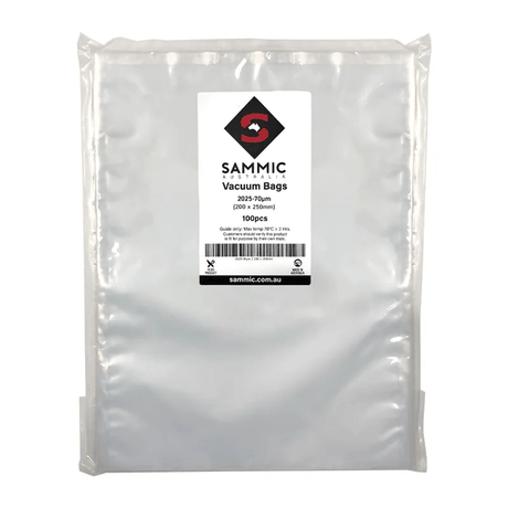 Sammic Australia PACK OF 100 BAGS, 200 x 250mm, 70µm 2025 - 70µm - Whisk Hospitality - 2025-70µm