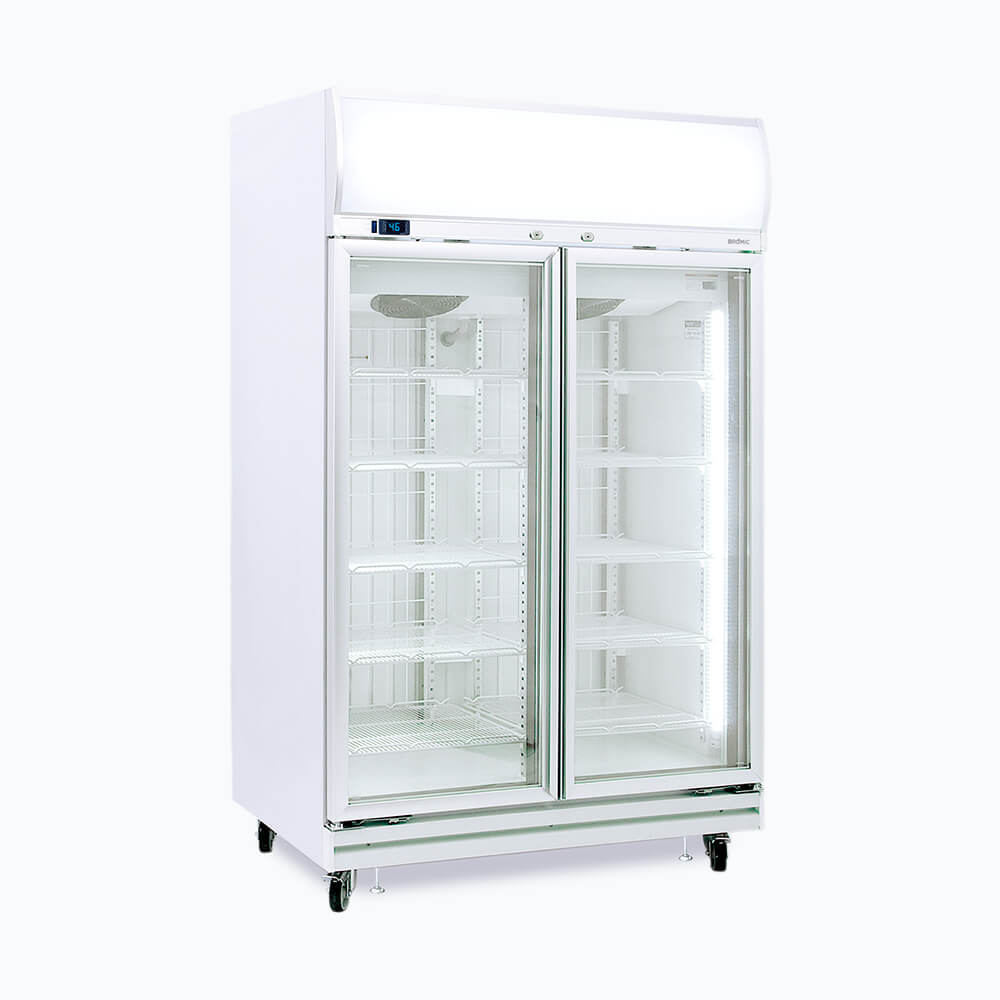 Bromic Upright Display Freezer - 976L - 2 Doors - Flat Glass - Lightbox - Whisk Hospitality - UF1000LF