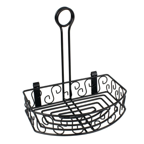 Olympia Black Wire Condiment Holder with Clip Back for Menus 230(h)x215(w)155mm CN851 - Whisk Hospitality - CN851