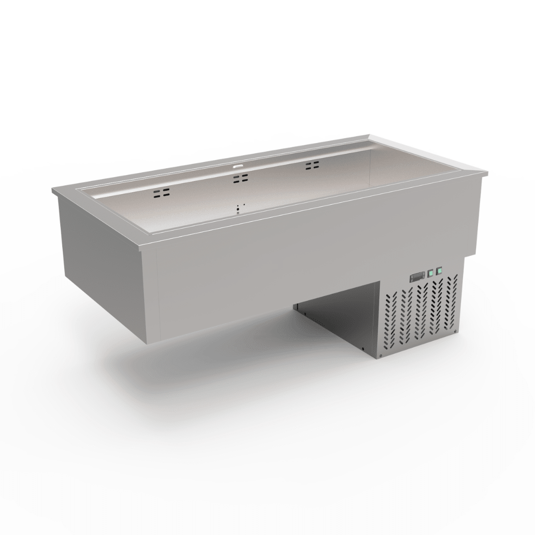 Thermaster 4×GN 1/1 Capacity Ventilated Static Cold Bain Marie Trays GN4-VA - Whisk Hospitality - GN4-VA