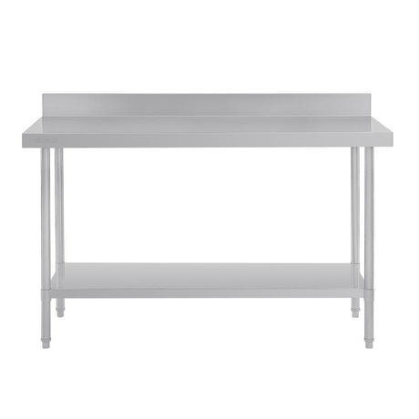 Vogue Premium 304 Stainless Steel Table with Upstand - 1800x600x900mm DA341 - Whisk Hospitality - DA341