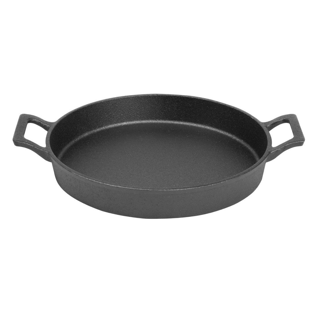 Olympia Cast Iron Round Eared Dish - 200mm FW816 - Whisk Hospitality - FW816