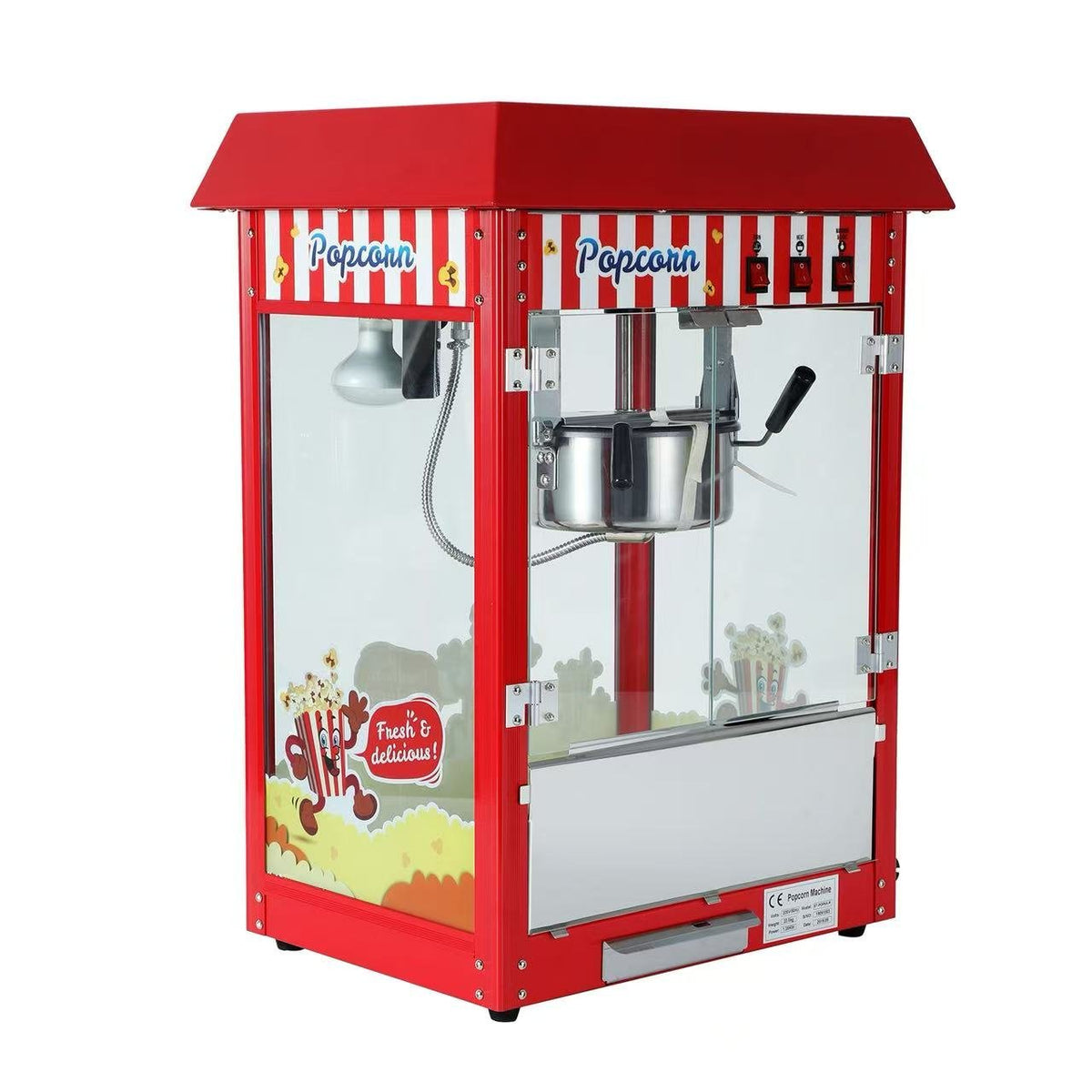 Electric Popcorn Machine - 560*417*760mm - 1374W - Whisk Hospitality - 621926