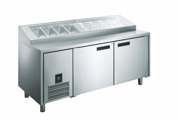 Glacian 2 Door Pizza Prep HPB1815 - Whisk Hospitality - HPB1815