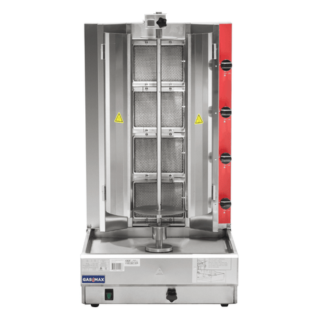 Gasmax Semi - automatic 4 Burner LPG Kebab Machine - KB - 4LPG - Whisk Hospitality - KB-4LPG