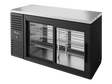 True Refrigeration Pass - Thru Bar Refrigerator Black Ext 2 Glass Slide Doors Front 2 Glass Slide Doors Rear - TBR60 - PTSZ1 - L - B - 11 - 11 - 2 - Whisk Hospitality - TBR60-PTSZ1-L-B-11-11-2