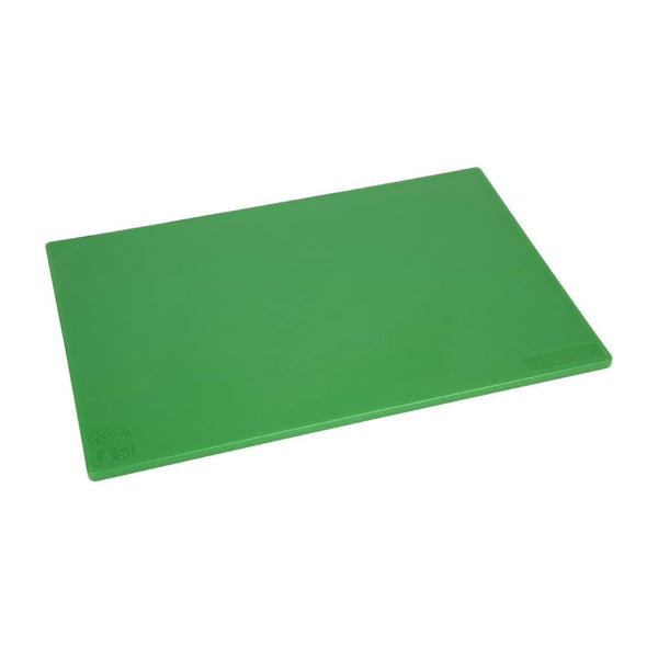 Hygiplas Low Density Chopping Board Green - 450x300x10mm J253 - Whisk Hospitality - J253