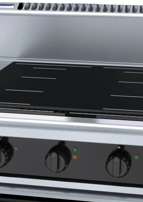 Waldorf Bold Inb8410Ecf 900Mm Induction Range Convection Oven - Whisk Hospitality - INB8410ECF