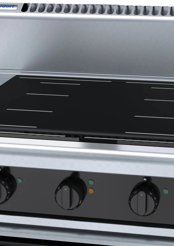 Waldorf Bold Inb8410Ecf 900Mm Induction Range Convection Oven - Whisk Hospitality - INB8410ECF