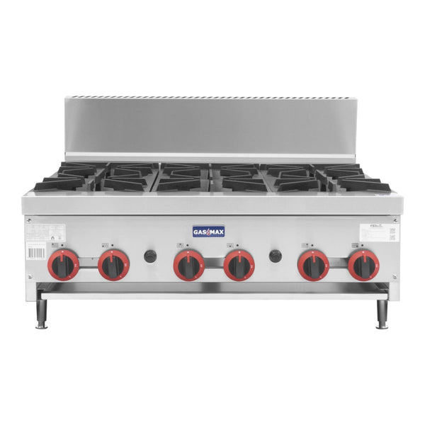 Gasmax Gas 6 Burner Cook Top RB - 6ELPG - Whisk Hospitality - RB-6ELPG
