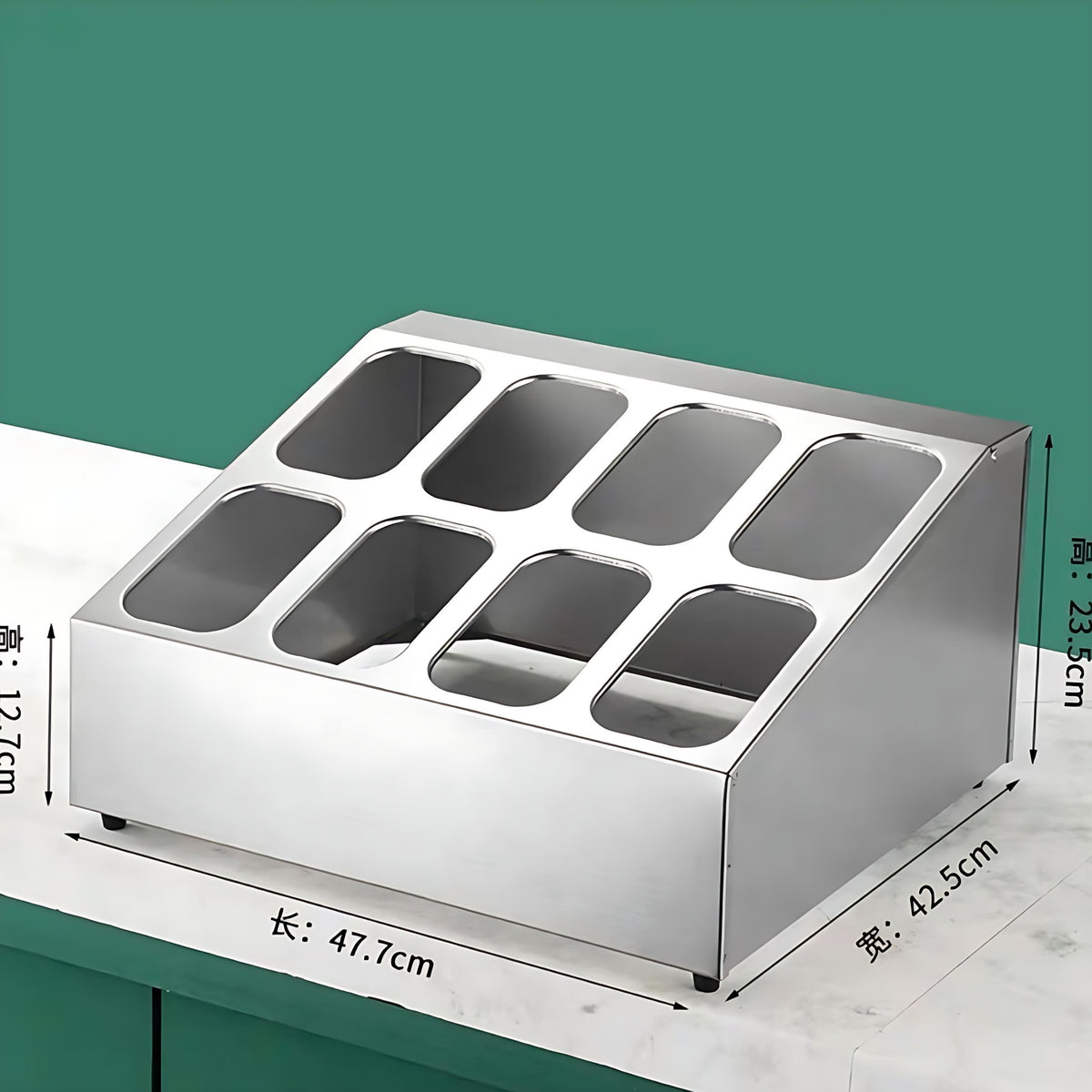 Gastronorme Pan Rack - S/S - 1/6 / 2 Rows / 8 Grids - Whisk Hospitality - 402962