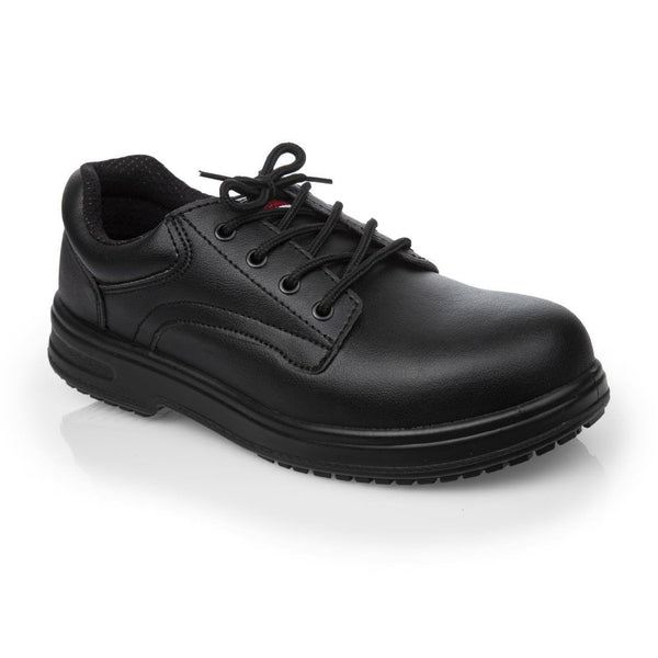 Slipbuster Basix Safety Shoe Microfibre Black - UK 5 EU 38 BB497 - 38 - Whisk Hospitality - BB497-38