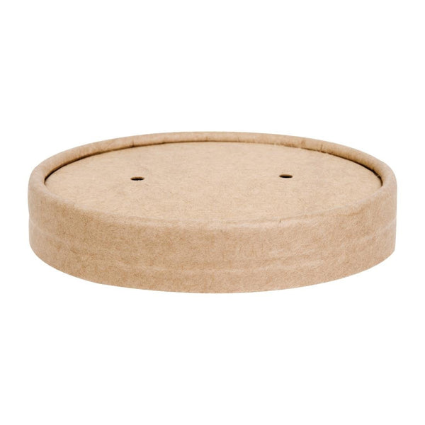 Fiesta Recyclable Soup Container Lid 98mm to fit FP475 FP476 FP477 (Pack 500) FA978 - Whisk Hospitality - FA978