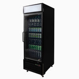 Bromic Upright Display Fridge 546L - 1 Door - Flat Glass - Lightbox UC0550GDL - NR - Whisk Hospitality - UC0550GDL-NR