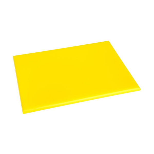 Hygiplas High Density Chopping Board Yellow - 12x229x305mm HC868 - Whisk Hospitality - HC868