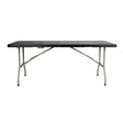 Bolero Centre Folding Table Black - 1.8m HZ169 - Whisk Hospitality - HZ169