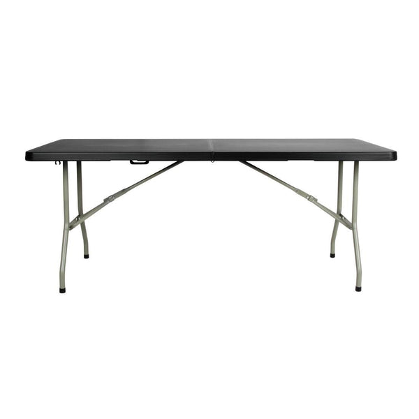 Bolero Centre Folding Table Black - 1.8m HZ169 - Whisk Hospitality - HZ169