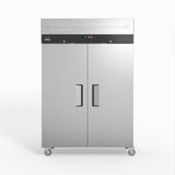 AG 1000 Litre Upright Double Stainless Steel Door Freezer GNX1000BT - Whisk Hospitality - GNX1000BT