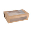 Fiesta Compostable Salad Box with PLA Window - 1600ml (Pack 200) FB678 - Whisk Hospitality - FB678
