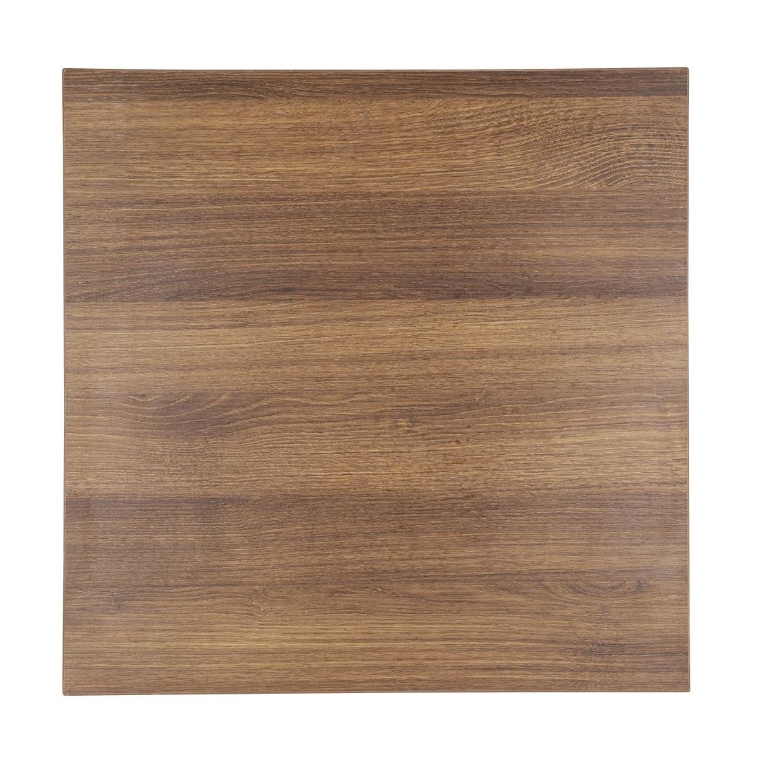 Bolero 48mm Table Top (600mm Square) Rustic Oak GR324 - Whisk Hospitality - GR324