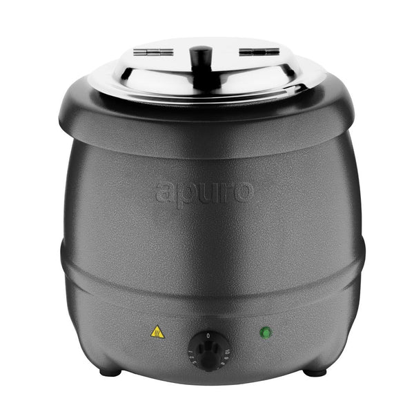 Apuro Graphite Soup Kettle - 10Ltr G107 - A - Whisk Hospitality - G107-A
