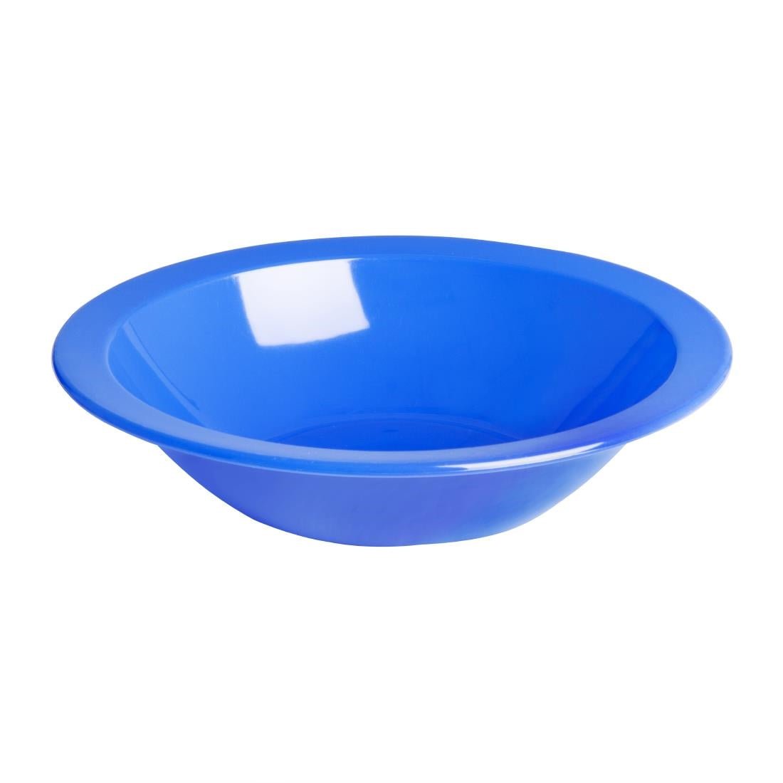 Olympia Kristallon Polycarbonate Bowl Blue - 400ml 14oz 6 3/4" (Box 12) CB773 - Whisk Hospitality - CB773