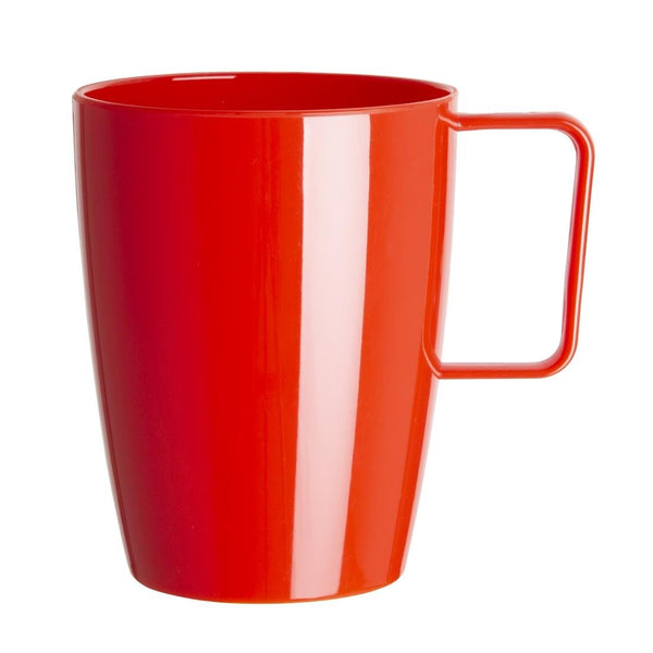 Olympia Kristallon Polycarbonate Handled Beaker Red - 284ml 10oz (Box 12) CE289 - Whisk Hospitality - CE289