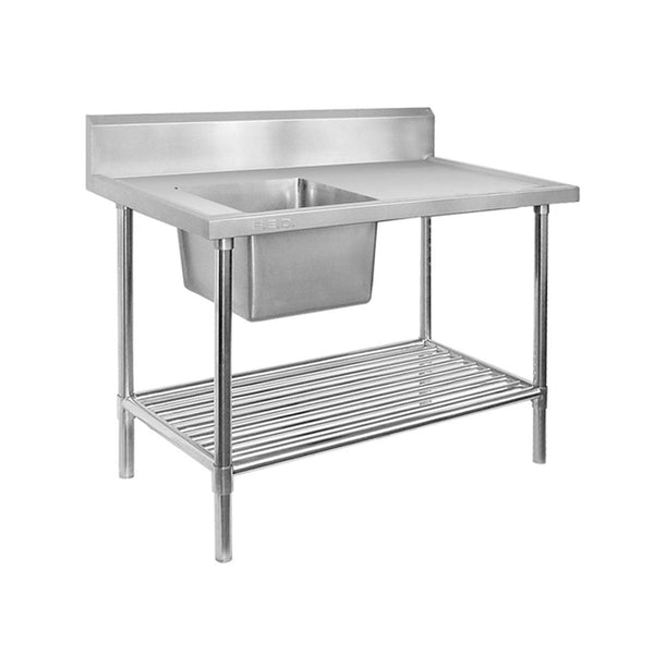 SSB6 - 1800L/A Single Left Sink Bench with Pot Undershelf - Whisk Hospitality - SSB6-1800L/A