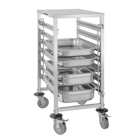 Vogue Gastronorm 1/1 Racking Trolley (7 Level) GG498 - Whisk Hospitality - GG498