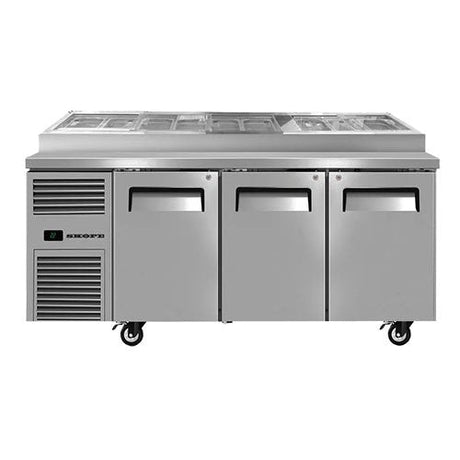 Skope RF8.PPZ.3.SD 3 Door Pizza Prep Fridge - Whisk Hospitality - 3PA-8767-DHT-QA250710882