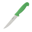 Hygiplas Vegetable Knife Serrated Green - 4" C862 - Whisk Hospitality - C862