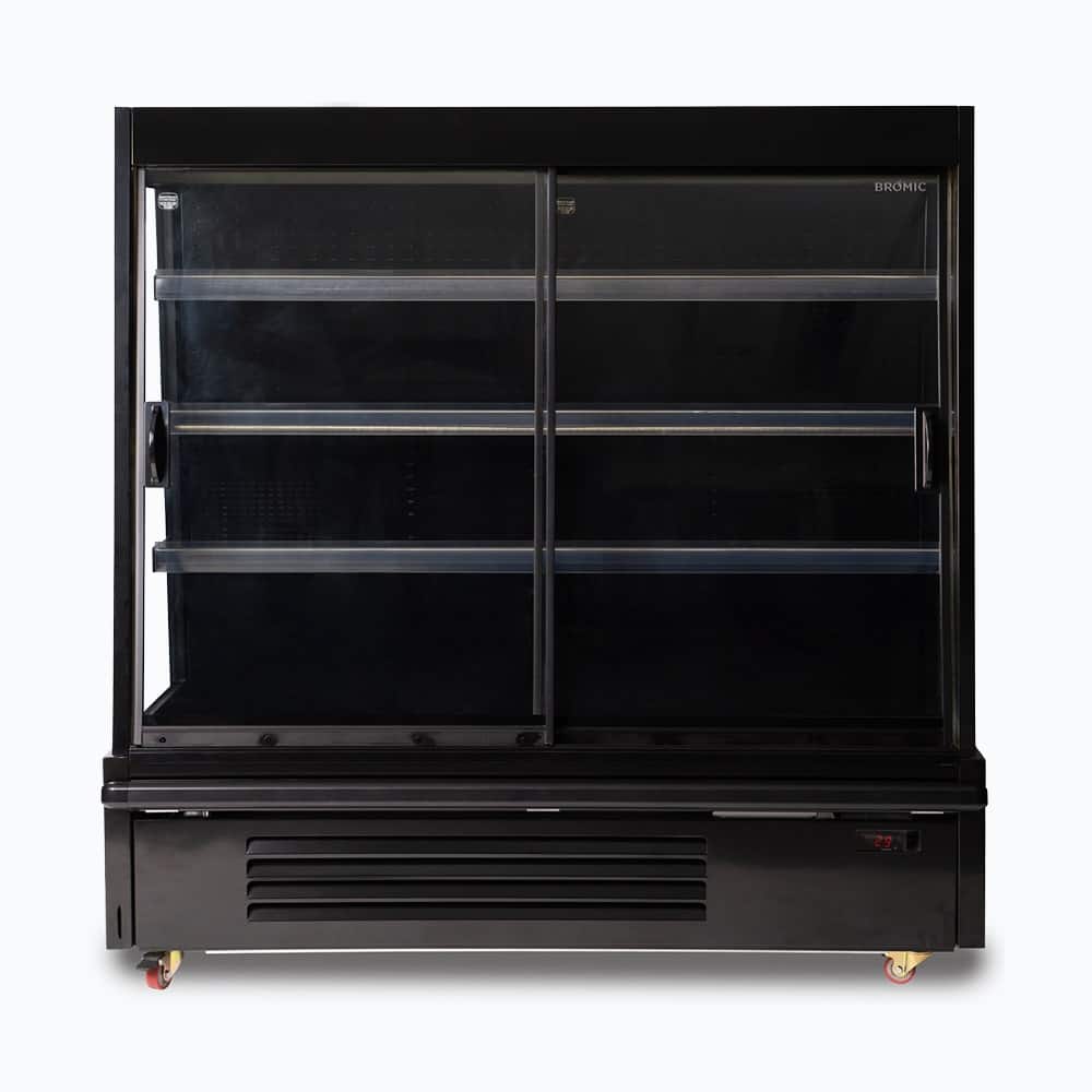 Bromic Semi Vertical Display Fridge - Gondola - 1580mm - 2 Doors - Sliding - Whisk Hospitality - SVM1580SD-NR