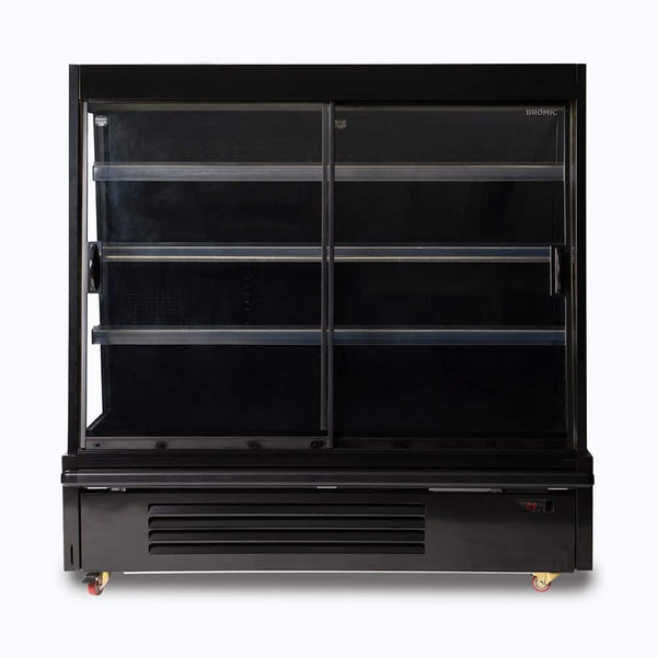 Bromic Semi Vertical Display Fridge - Gondola - 1580mm - 2 Doors - Sliding - Whisk Hospitality - SVM1580SD-NR