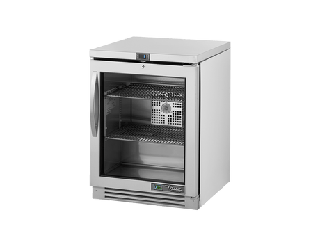 True Refrigeration Undercounter Foodservice Refrigerator, 1 Glass Swing Door - TUC - 24G - HC - FGD01 - Whisk Hospitality - TUC-24G-HC-FGD01