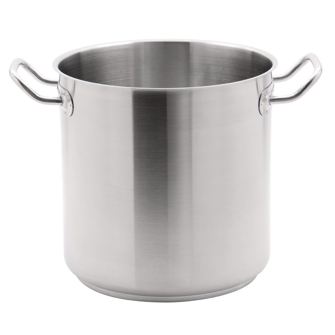 Vogue Deep Stockpot St/St - 300mm 20 1/2Ltr 693fl oz T193 - Whisk Hospitality - T193
