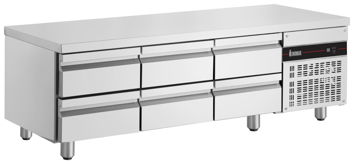 Inomak Low Boy Underbench 1790mm UBI71790LB - Whisk Hospitality - UBI71790LB