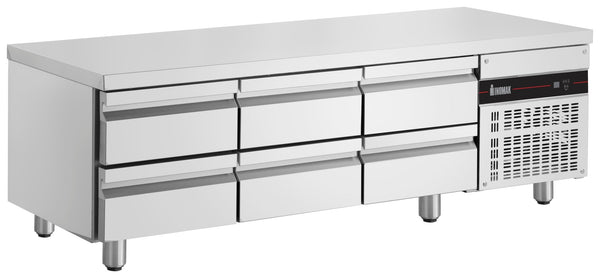 Inomak Low Boy Underbench 1790mm UBI71790LB - Whisk Hospitality - UBI71790LB
