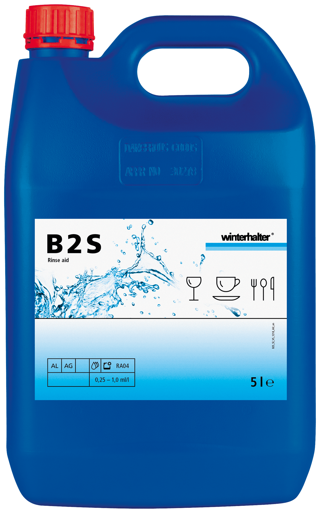 Winterhalter B2S Universal Liquid Glass & Dishwashing Rinse Aid (2x5 Litre) - Whisk Hospitality - 20006967