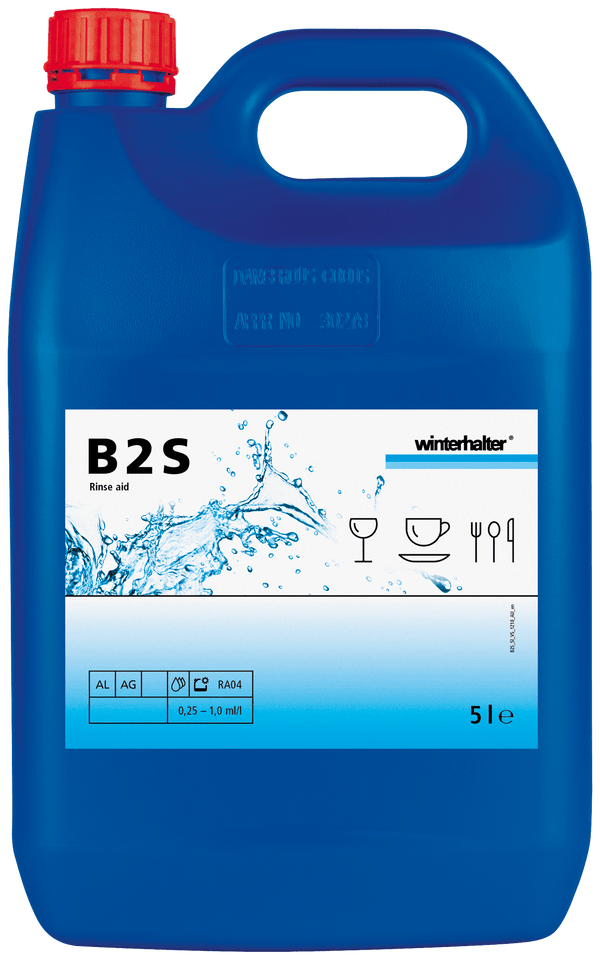 Winterhalter B2S Universal Liquid Glass & Dishwashing Rinse Aid (2x5 Litre) - Whisk Hospitality - 20006967