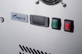 FED - X Two Glass Door Bench Fridge Stainless Steel - XUB7C13G2V - Whisk Hospitality - XUB7C13G2V